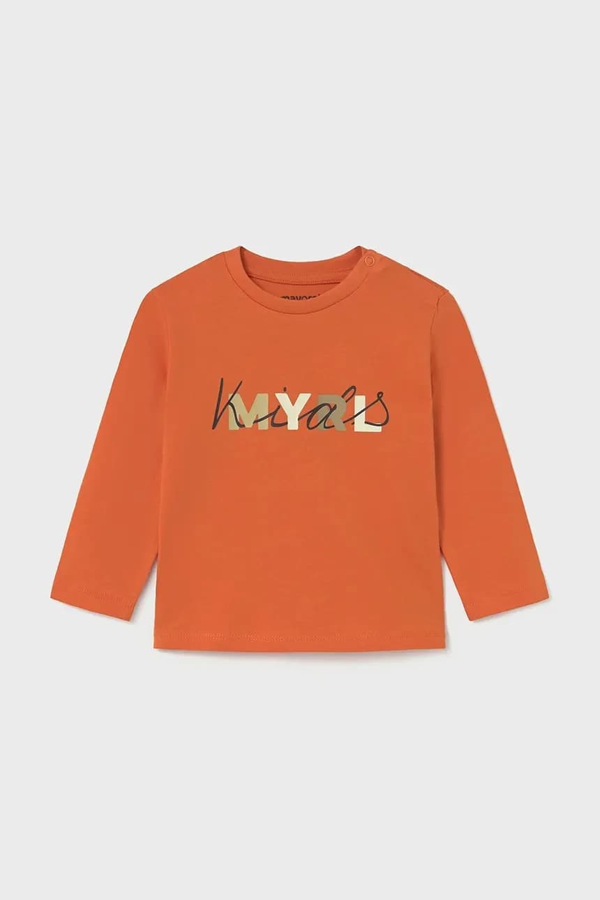 Хлопковая рубашка с длинным рукавом