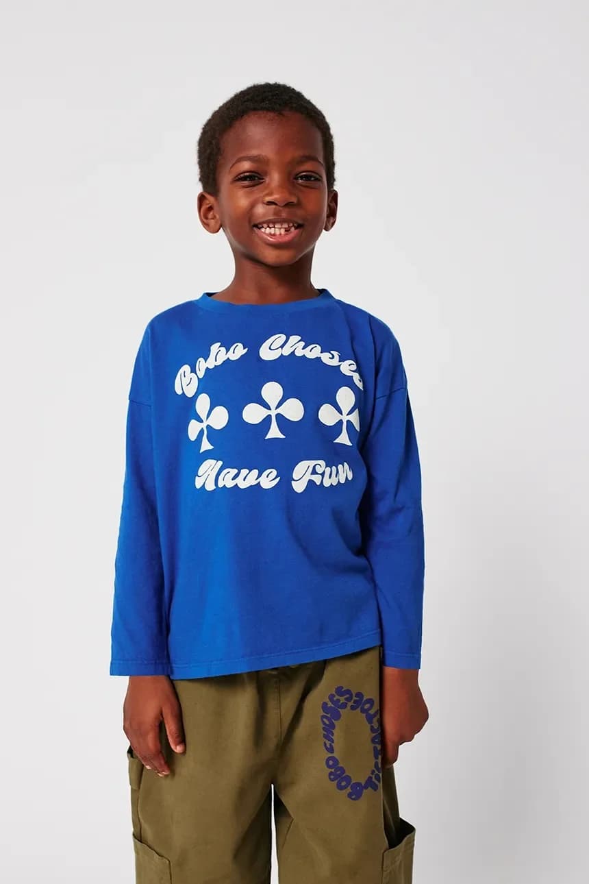 Хлопковая футболка с длинными рукавами Have Fun для малышей