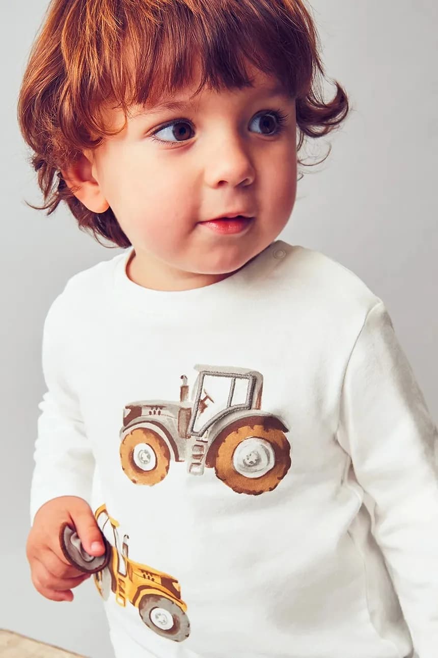 Детская хлопковая рубашка с длинным рукавом - фото 6