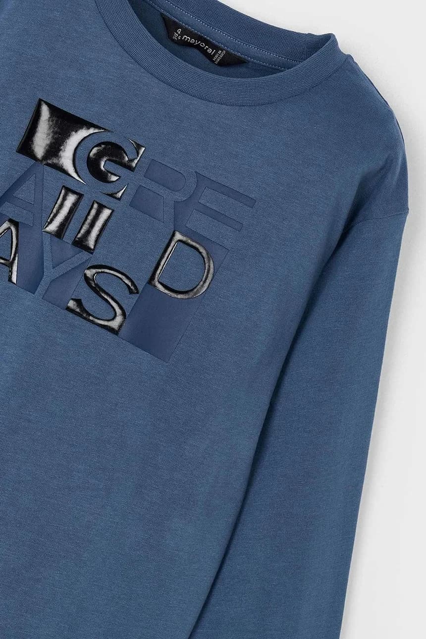 Детская хлопковая рубашка с длинным рукавом - фото 3