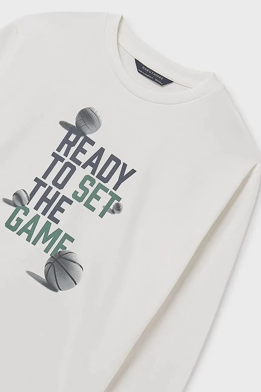 Хлопковая рубашка с длинным рукавом - фото 3