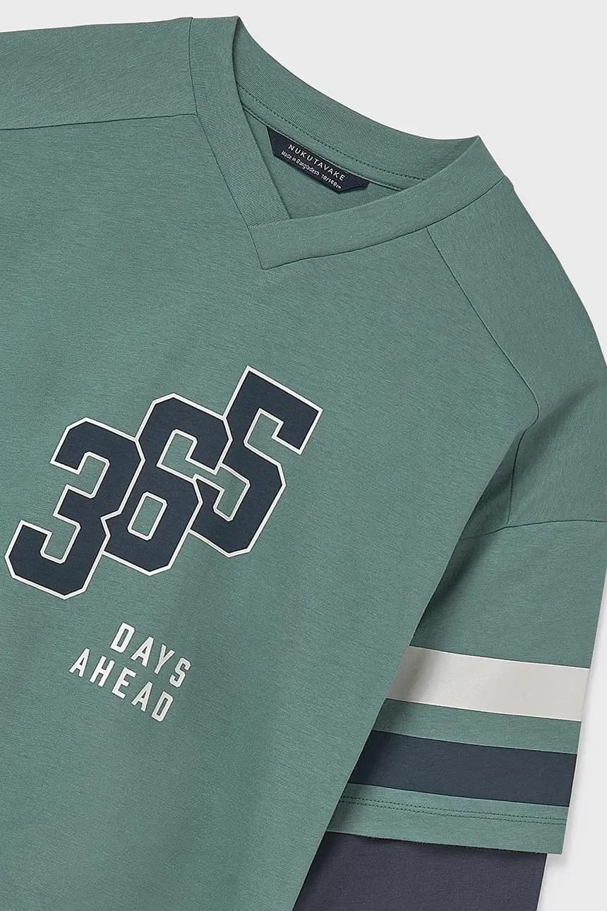 Хлопковая рубашка с длинным рукавом - фото 4