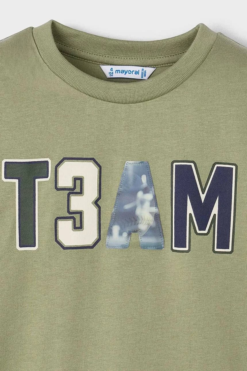 Хлопковая рубашка с длинным рукавом - фото 4