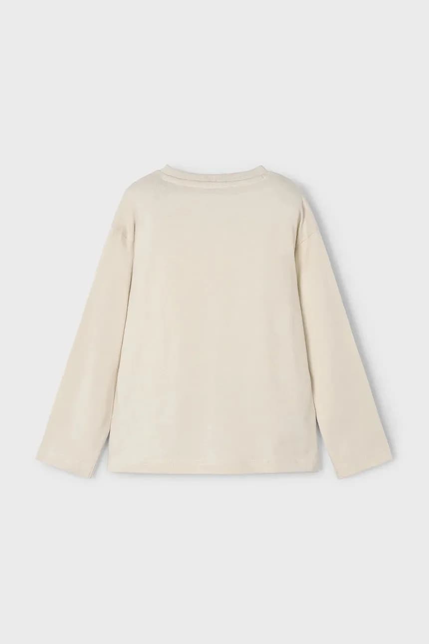 Хлопковая рубашка с длинным рукавом - фото 3