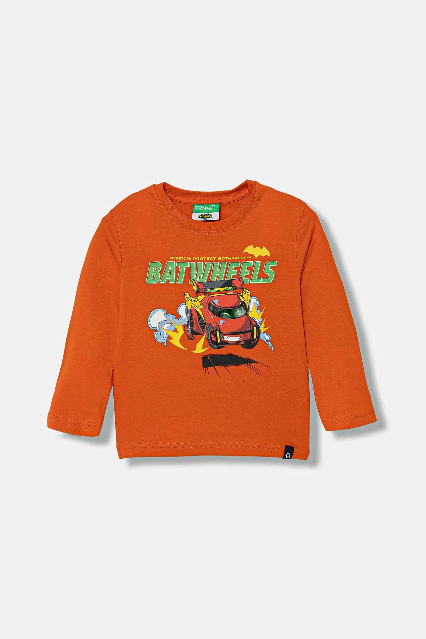 Детская хлопковая рубашка с длинным рукавом