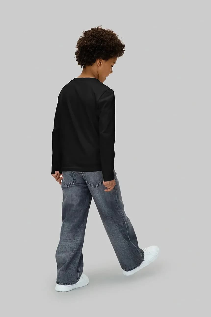 Детская хлопковая рубашка с длинным рукавом - фото 4