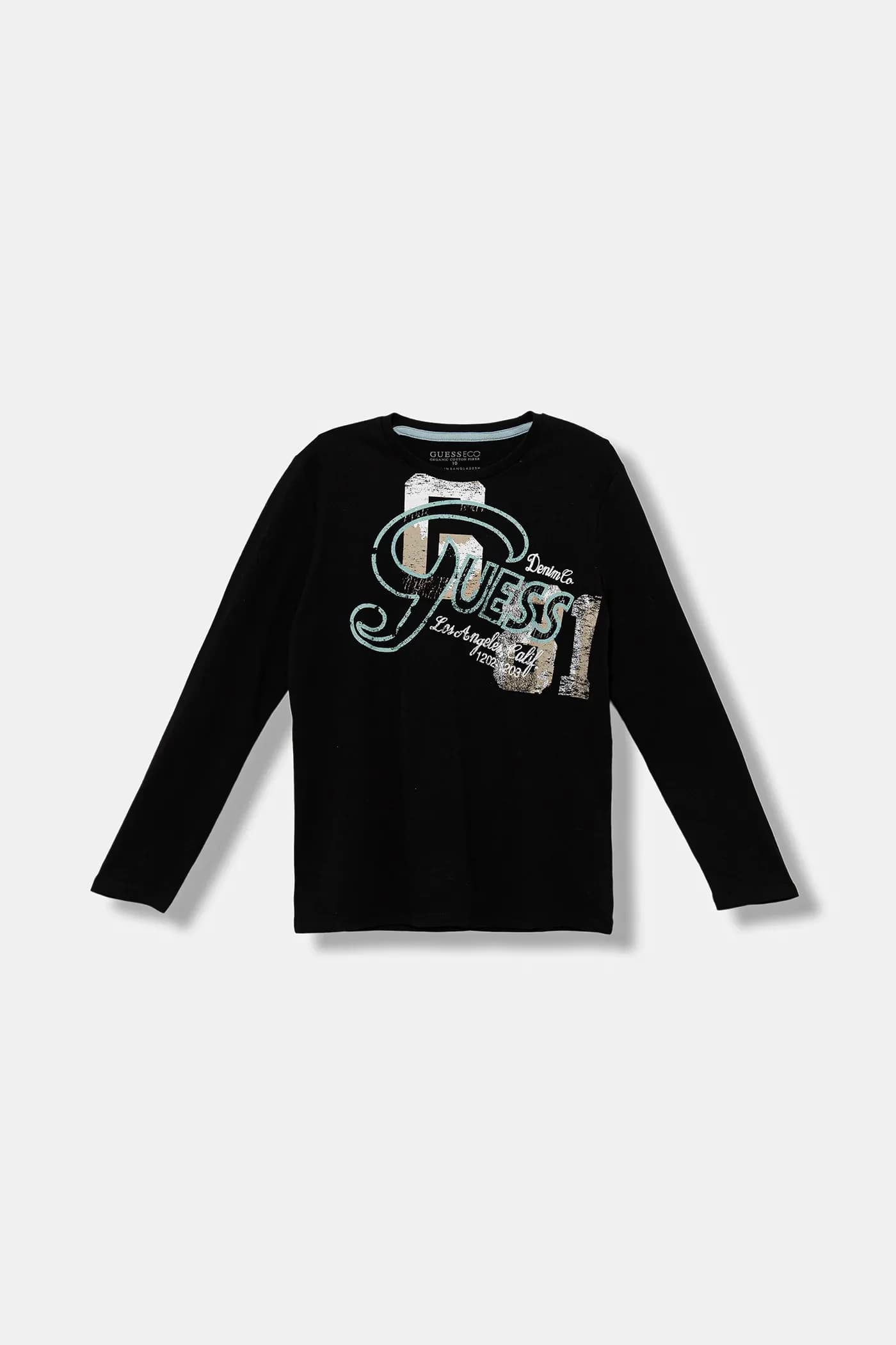 Детская хлопковая рубашка с длинным рукавом