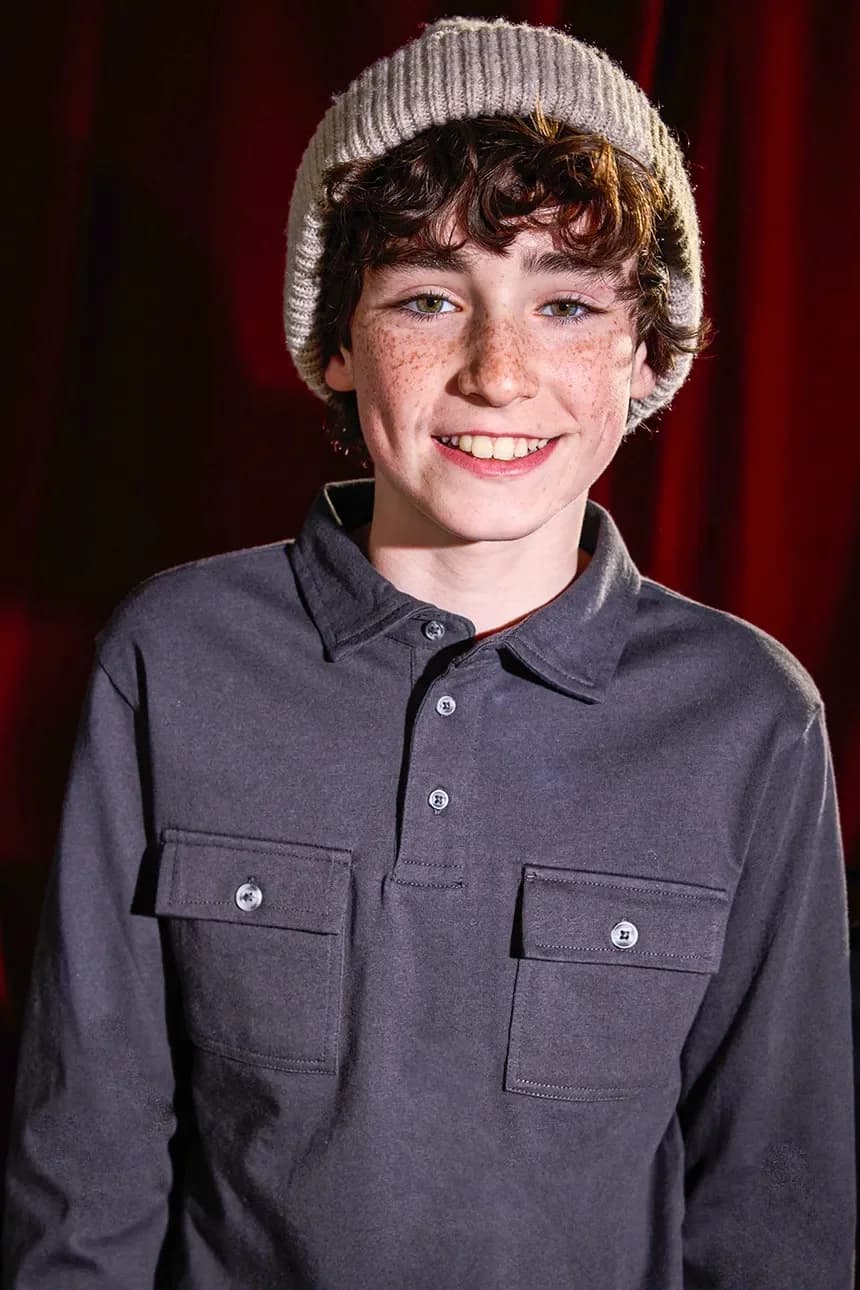 Детская хлопковая рубашка с длинным рукавом - фото 5