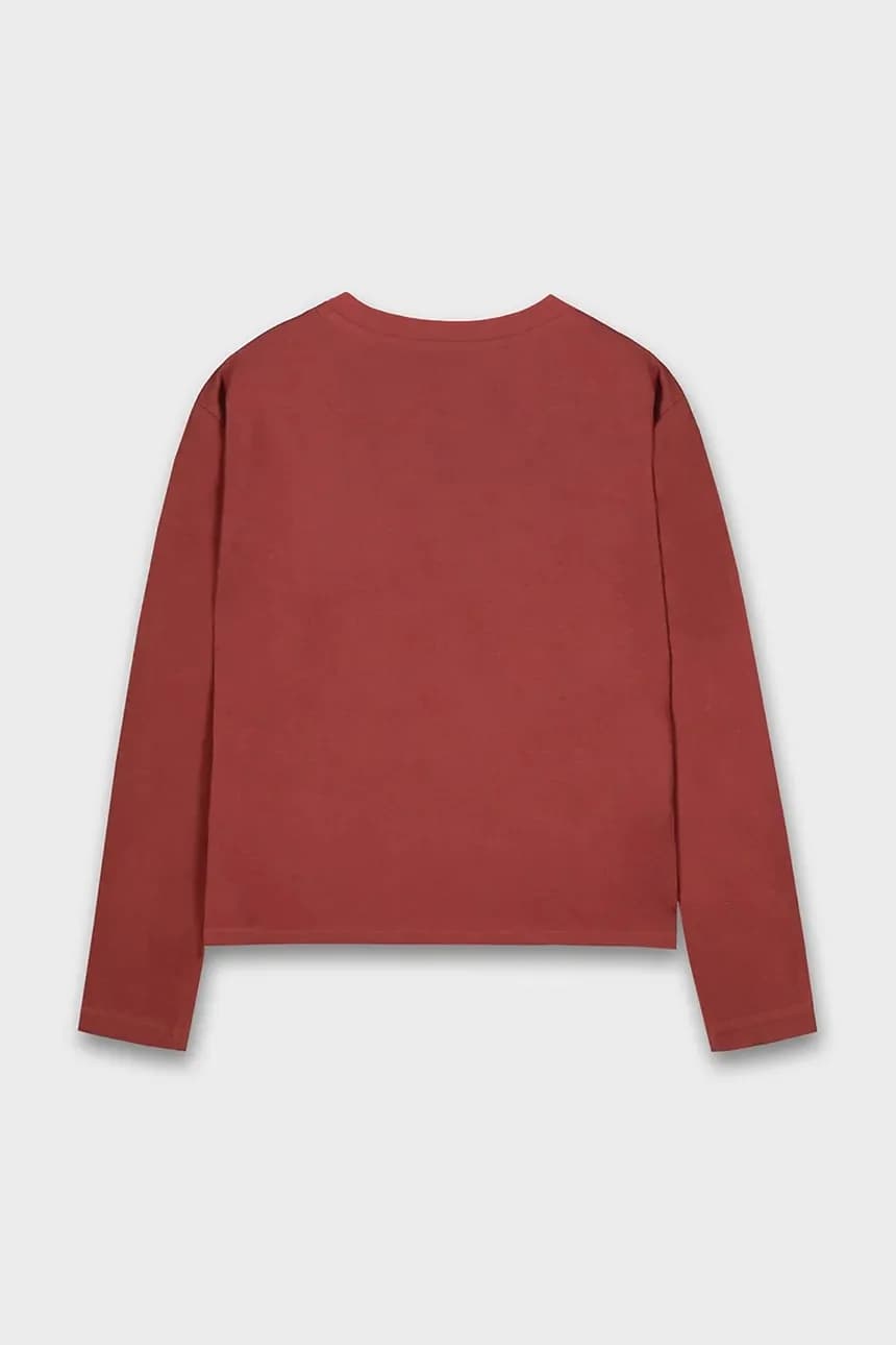 Хлопковая рубашка с длинным рукавом - фото 2