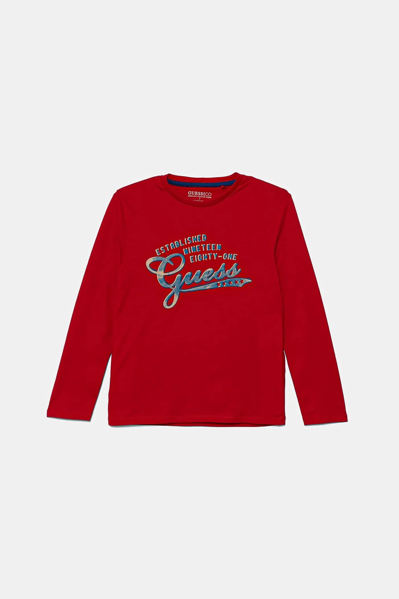 Детская хлопковая рубашка с длинным рукавом