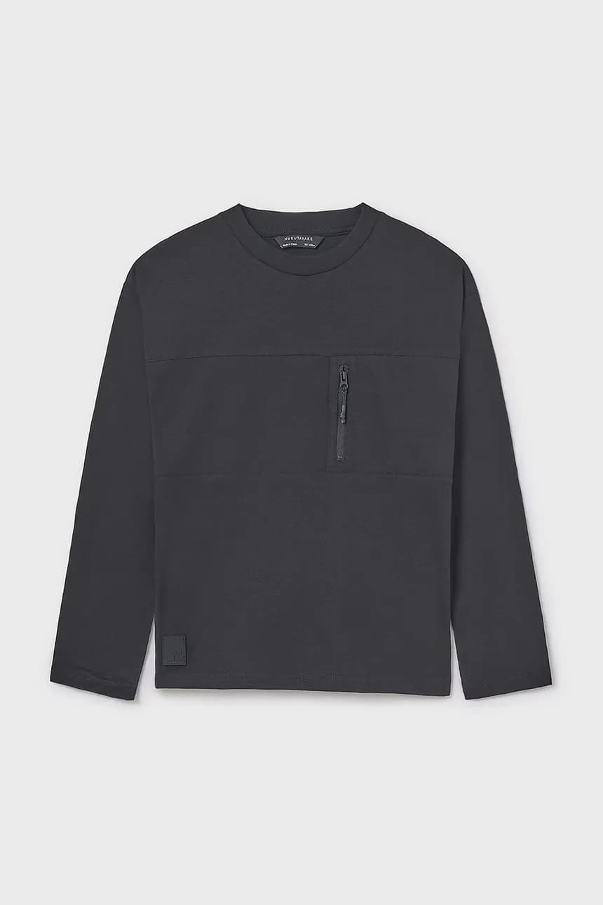 Хлопковая рубашка с длинным рукавом