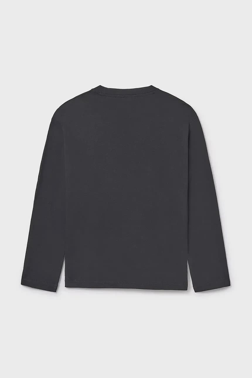 Хлопковая рубашка с длинным рукавом - фото 2