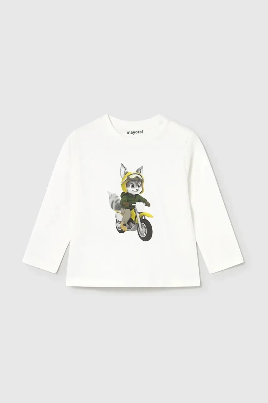 Хлопковая рубашка с длинным рукавом - фото 2