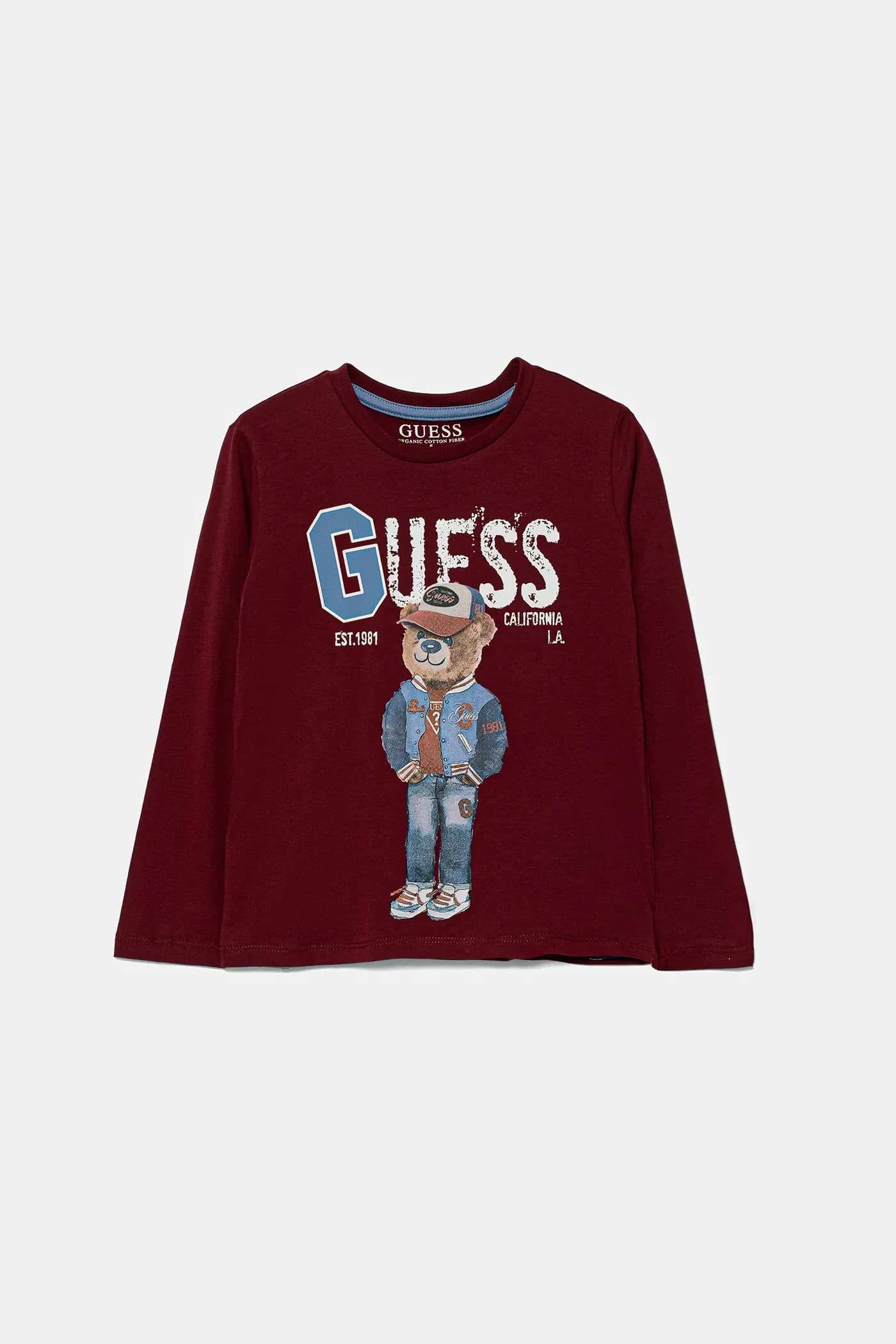 Детская хлопковая рубашка с длинным рукавом