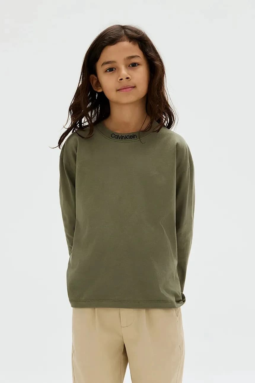 Хлопковая рубашка с длинным рукавом