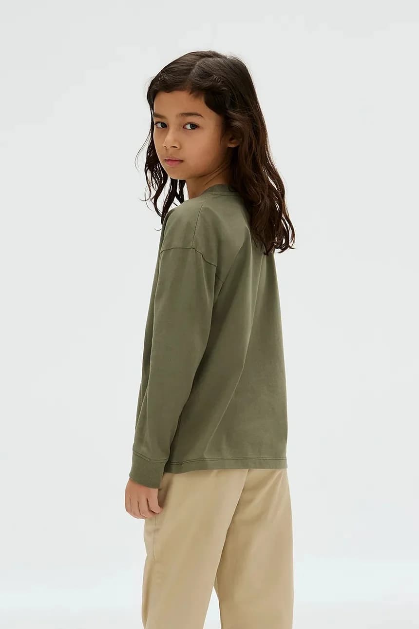 Хлопковая рубашка с длинным рукавом - фото 5