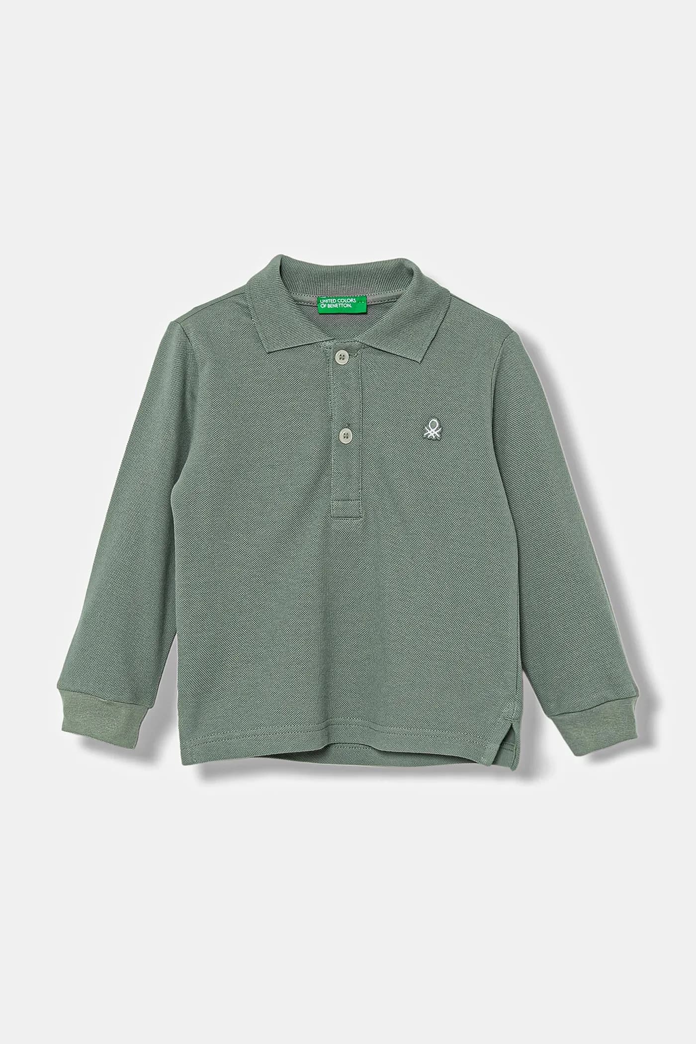 Детская хлопковая рубашка с длинным рукавом