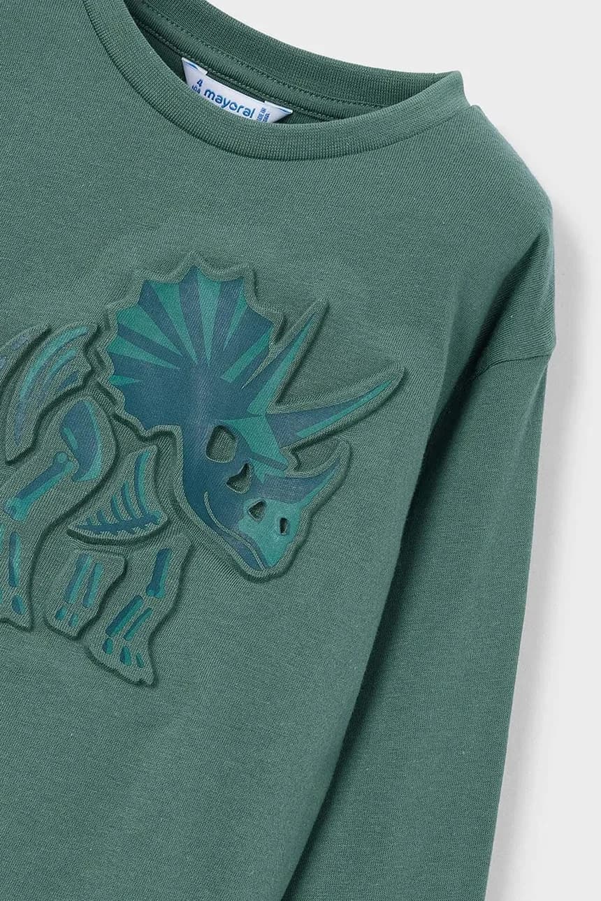 Детская хлопковая рубашка с длинным рукавом - фото 3