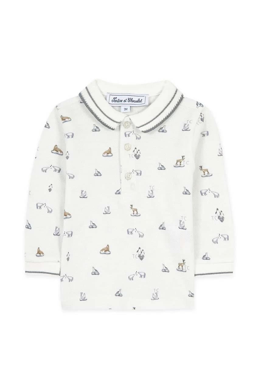 Детский хлопок с длинными рукавами