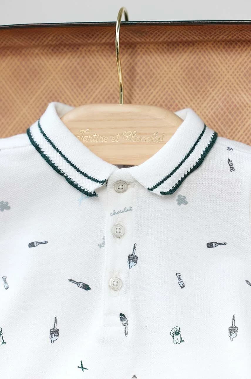 Детская хлопковая рубашка с длинным рукавом - фото 5