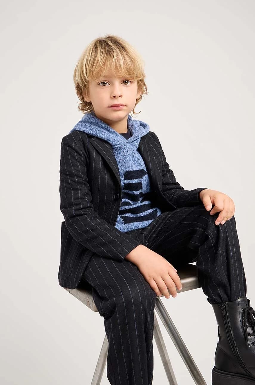 Детская хлопковая рубашка с длинным рукавом - фото 4