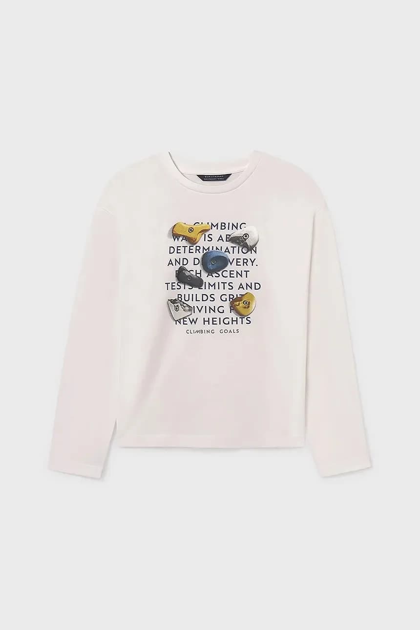 Хлопковая рубашка с длинным рукавом - фото 2