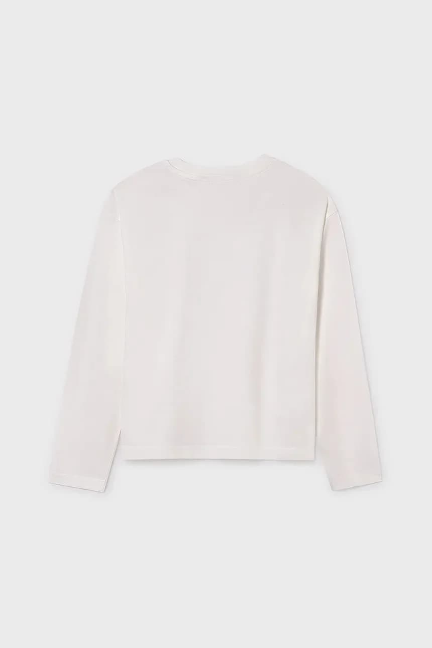 Хлопковая рубашка с длинным рукавом - фото 3