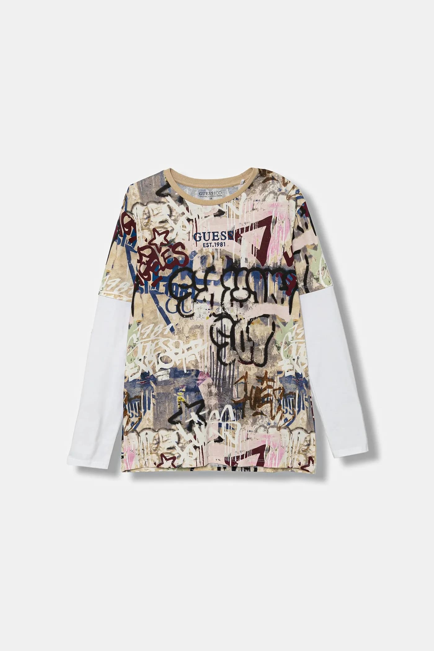 Детская хлопковая рубашка с длинным рукавом