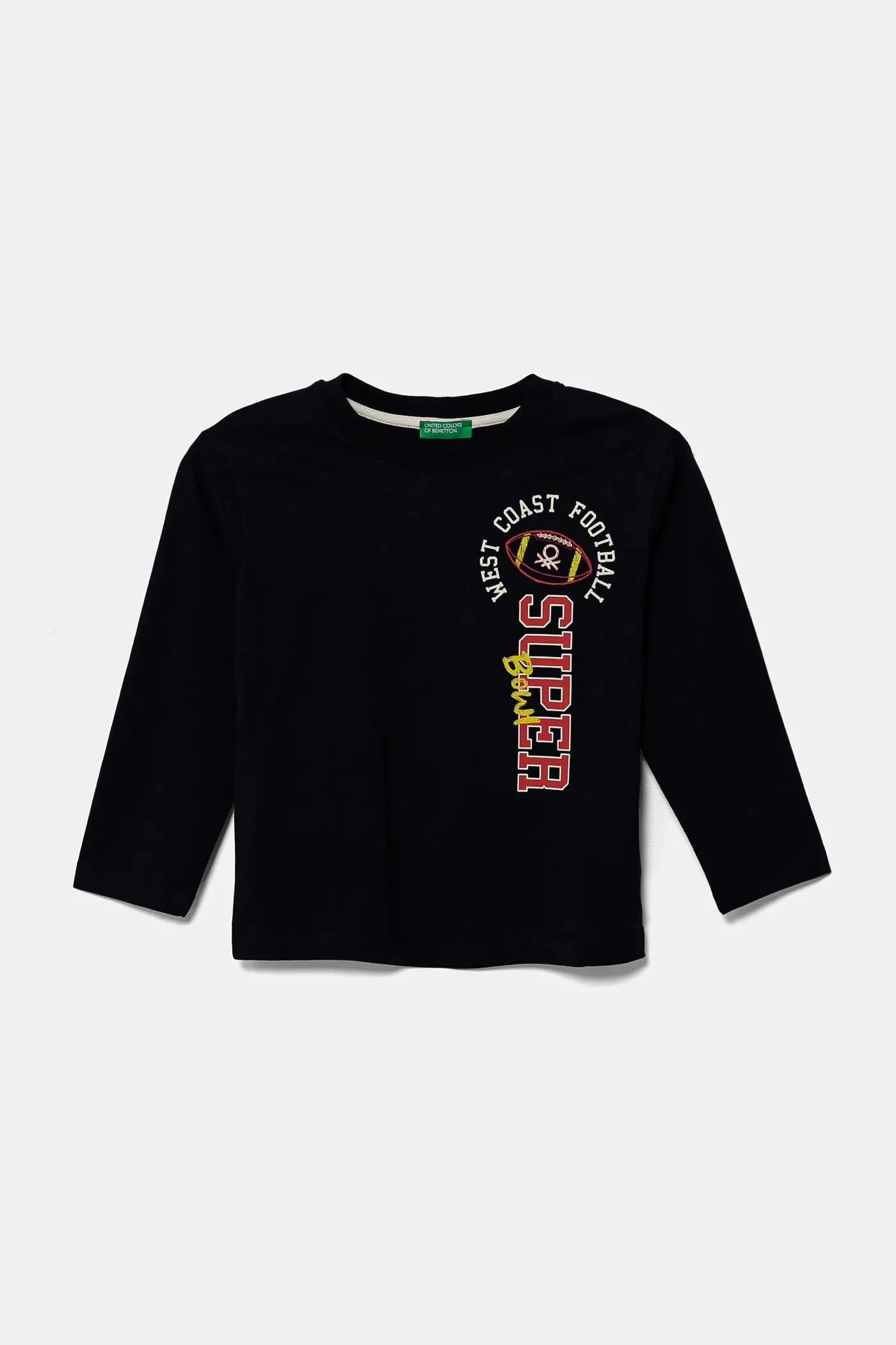 Детская хлопковая рубашка с длинным рукавом