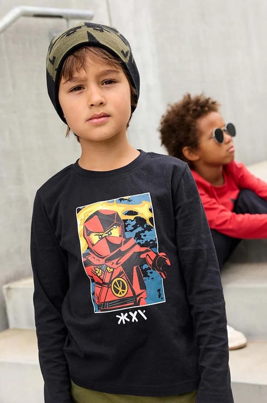 Детский хлопковый лонгслив LWTANO 604