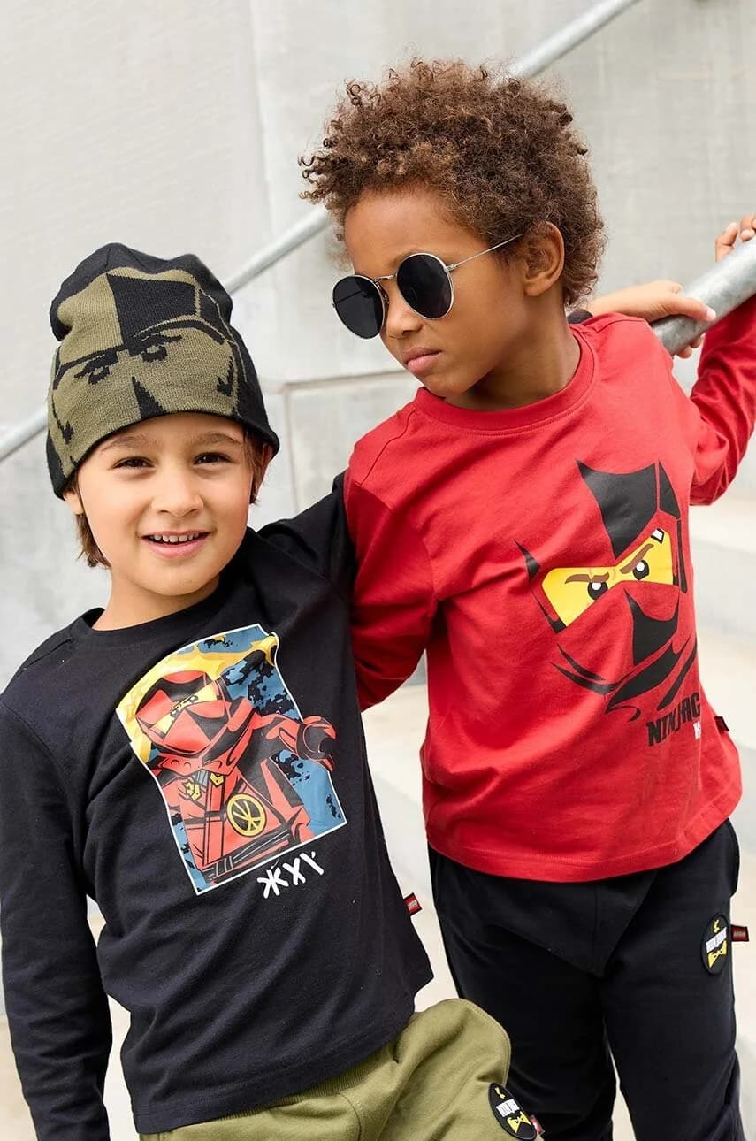 Детский хлопковый лонгслив LWTANO 604 - фото 7