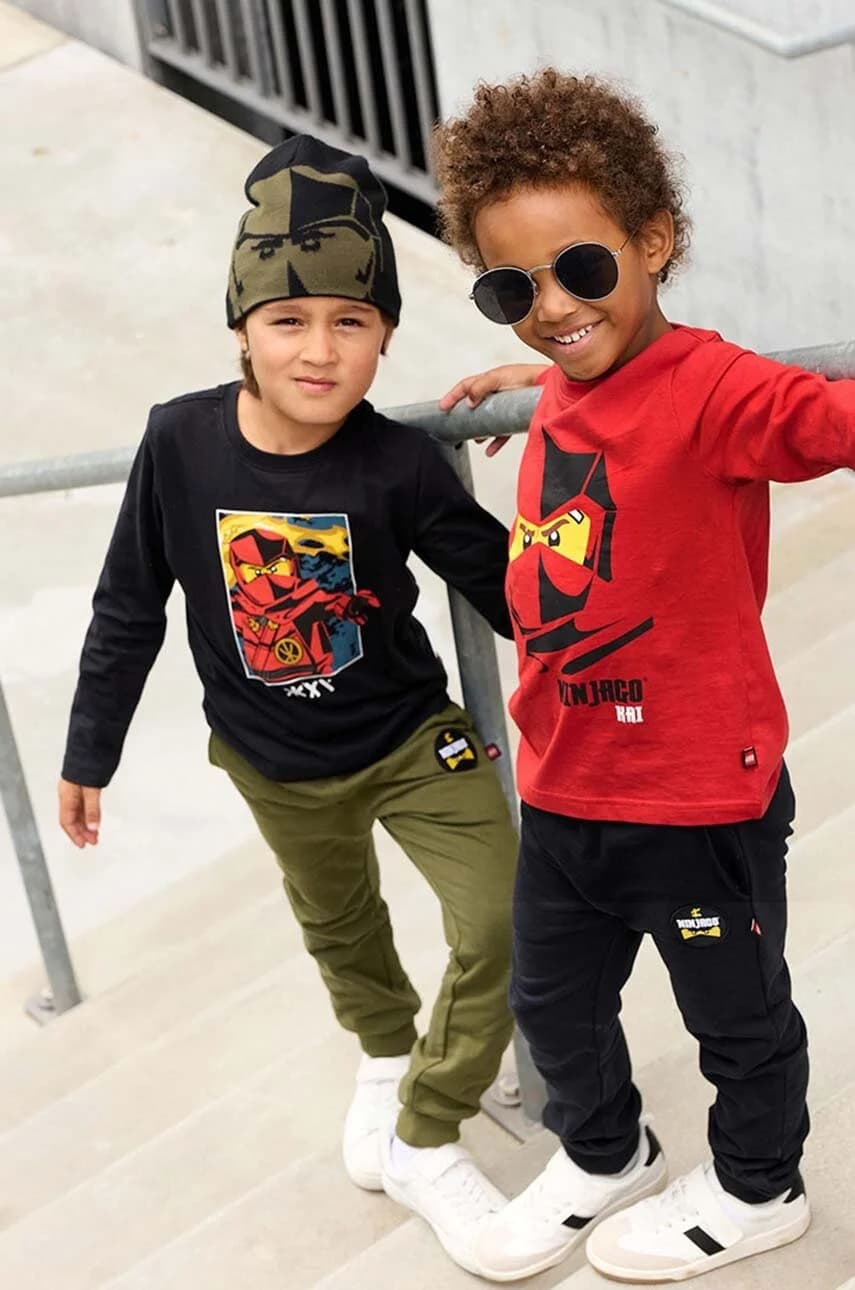 Детский хлопковый лонгслив LWTANO 604 - фото 8