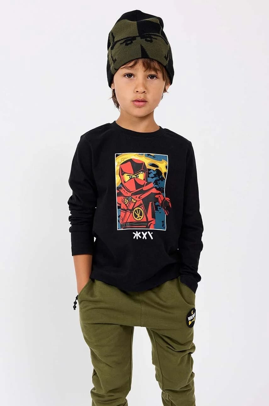 Детский хлопковый лонгслив LWTANO 604 - фото 10