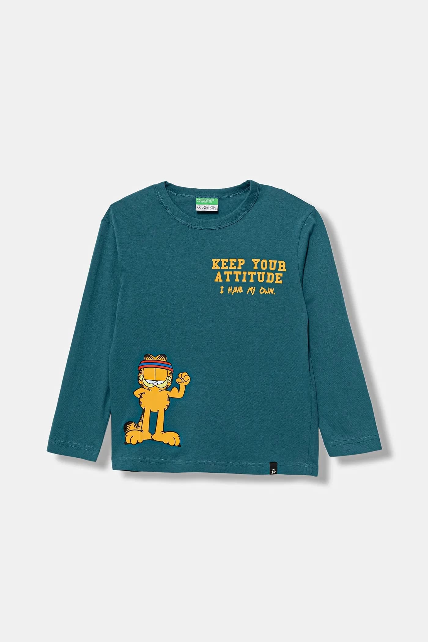 Детская хлопковая рубашка с длинным рукавом