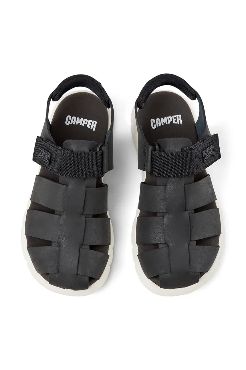 Детские кожаные сандалии - фото 4