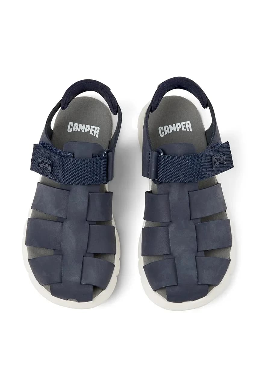 Детские кожаные сандалии - фото 4