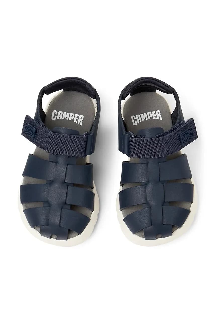 Детские кожаные сандалии - фото 4