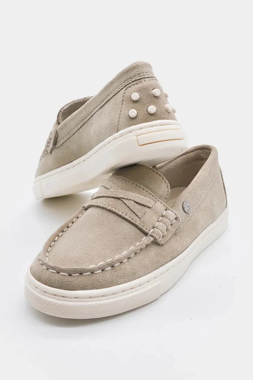 Детские замшевые мокасины