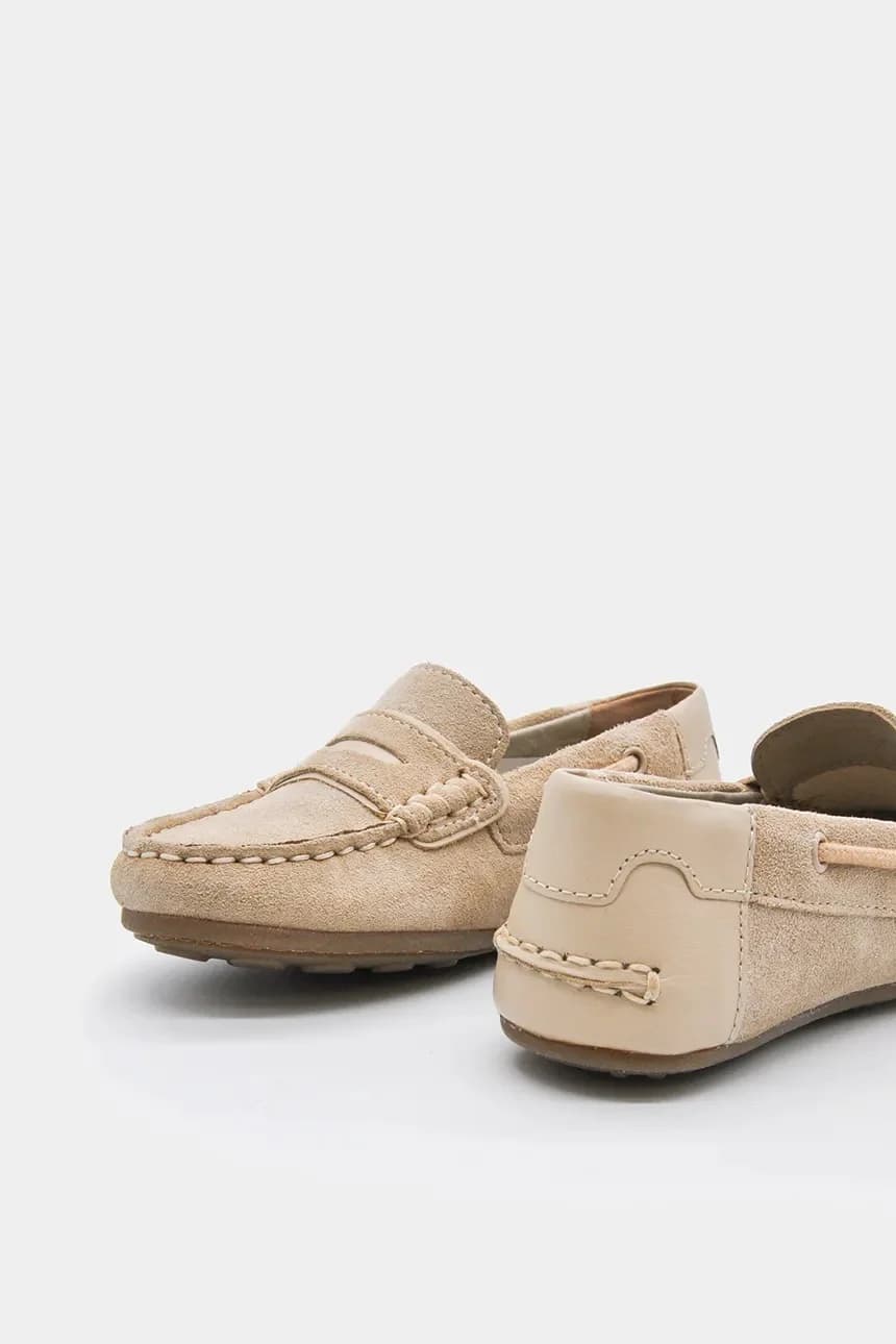 Детские замшевые мокасины - фото 2