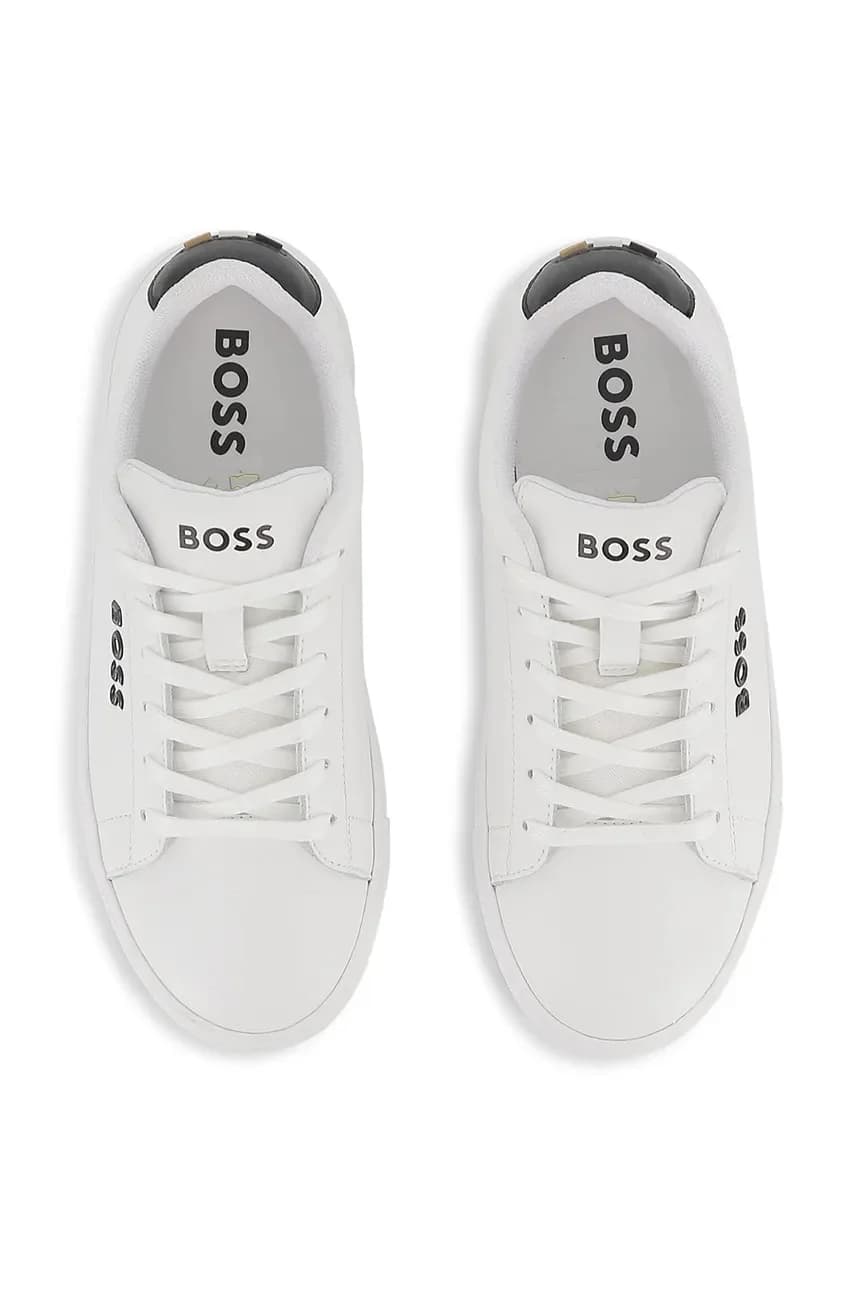 Кожаные кроссовки - фото 4