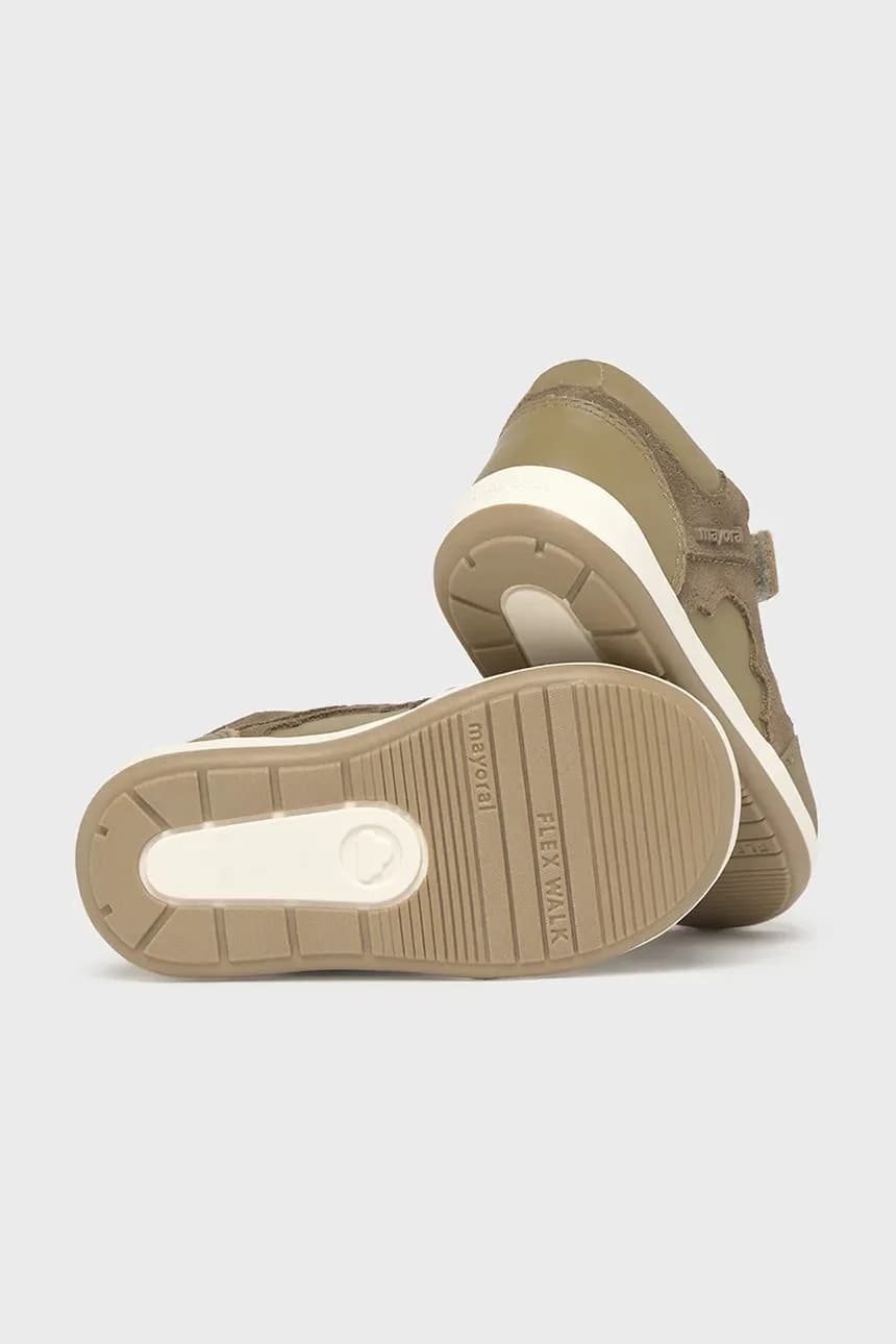 Детские кожаные кроссовки - фото 4