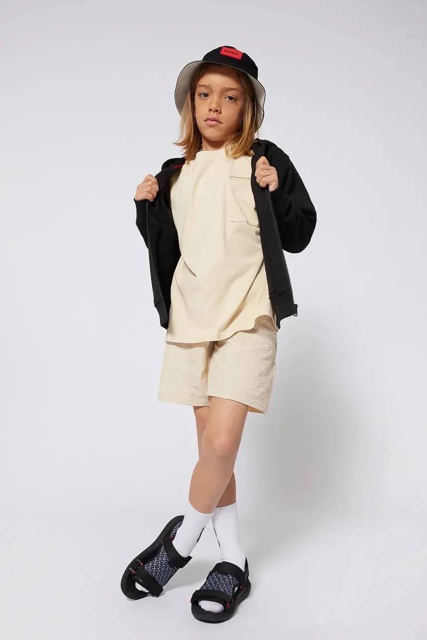 Детская двусторонняя шапка из хлопка. - фото 7