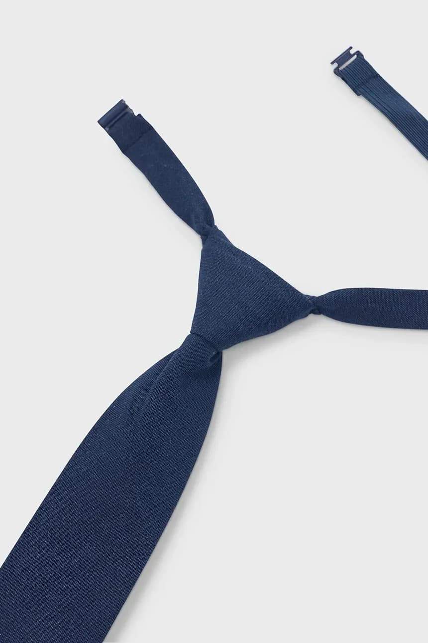 Детский галстук из смесового льна - фото 2