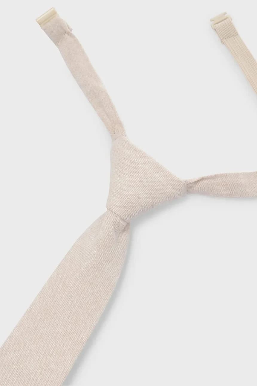 Детский галстук из смесового льна - фото 2