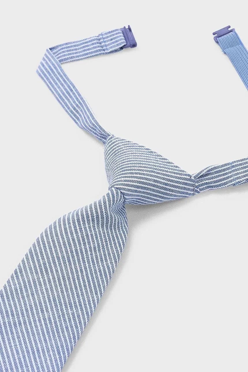 Детский галстук из смесового льна - фото 2