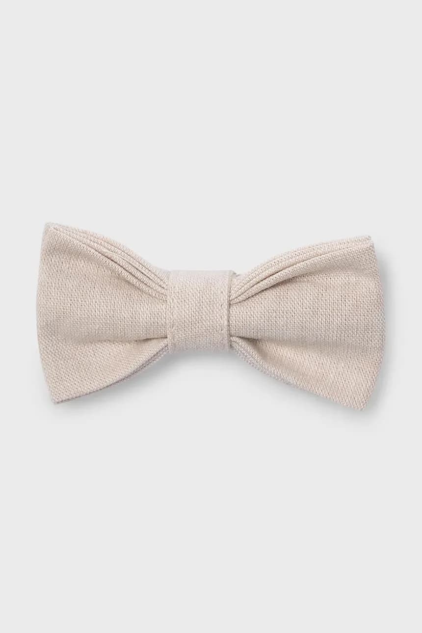 Детский галстук-бабочка из смесового льна