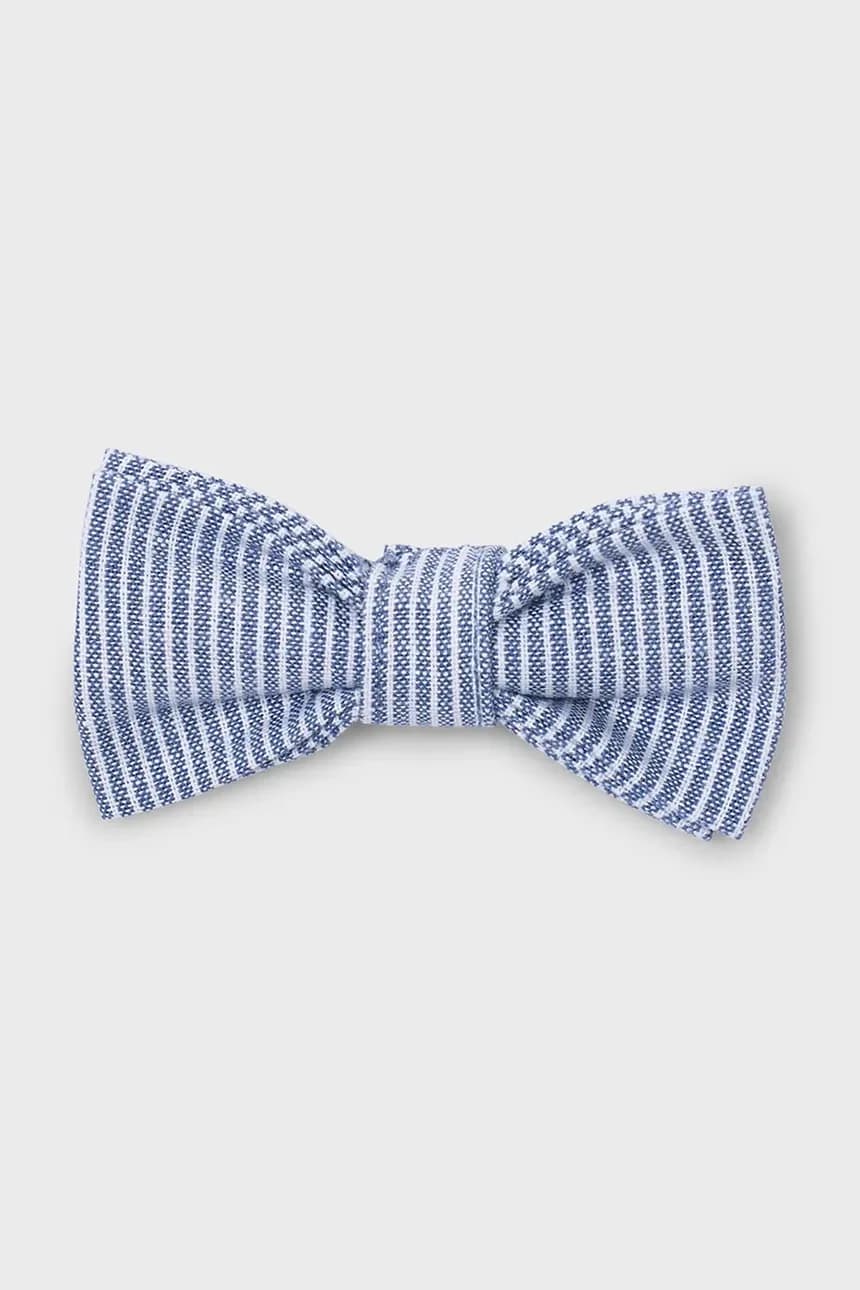 Детский галстук-бабочка из смесового льна