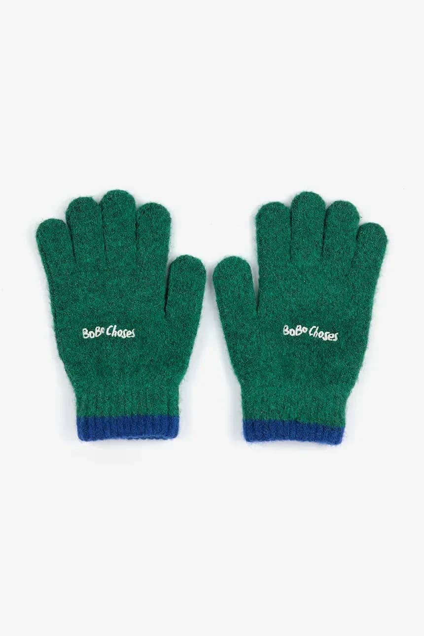 Детские перчатки из смесовой шерсти. - фото 2