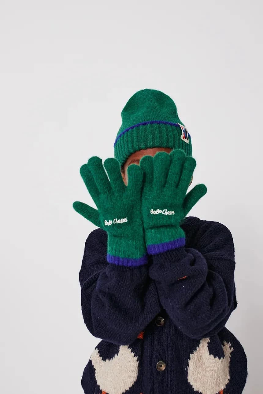 Детские перчатки из смесовой шерсти. - фото 4