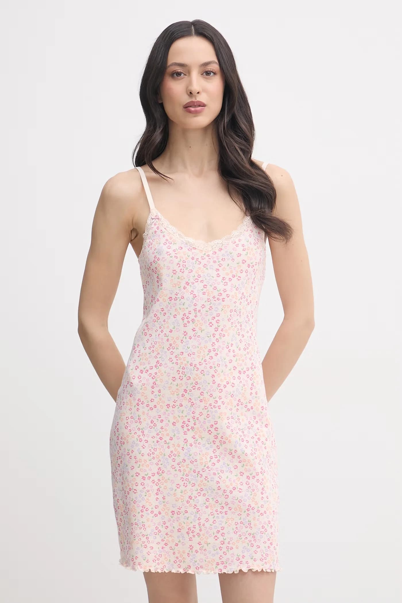 Женская хлопковая ночная рубашка